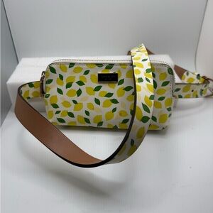 Kate Spade Yellow and Green Lemon Crossbody Bag